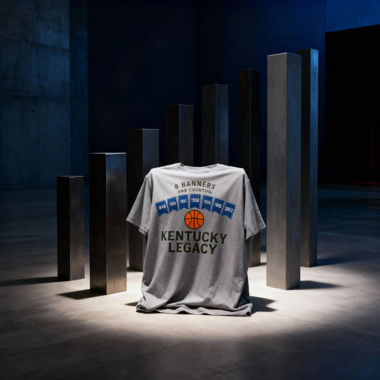 8 Banners and Counting Tee | Kentucky Legacy Basketball Fan Shirt