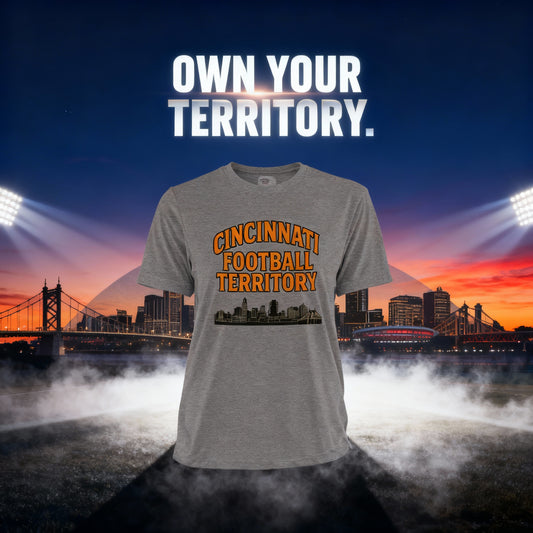 Cincinnati Football Shirt | Vintage Skyline Territory Design | Elite