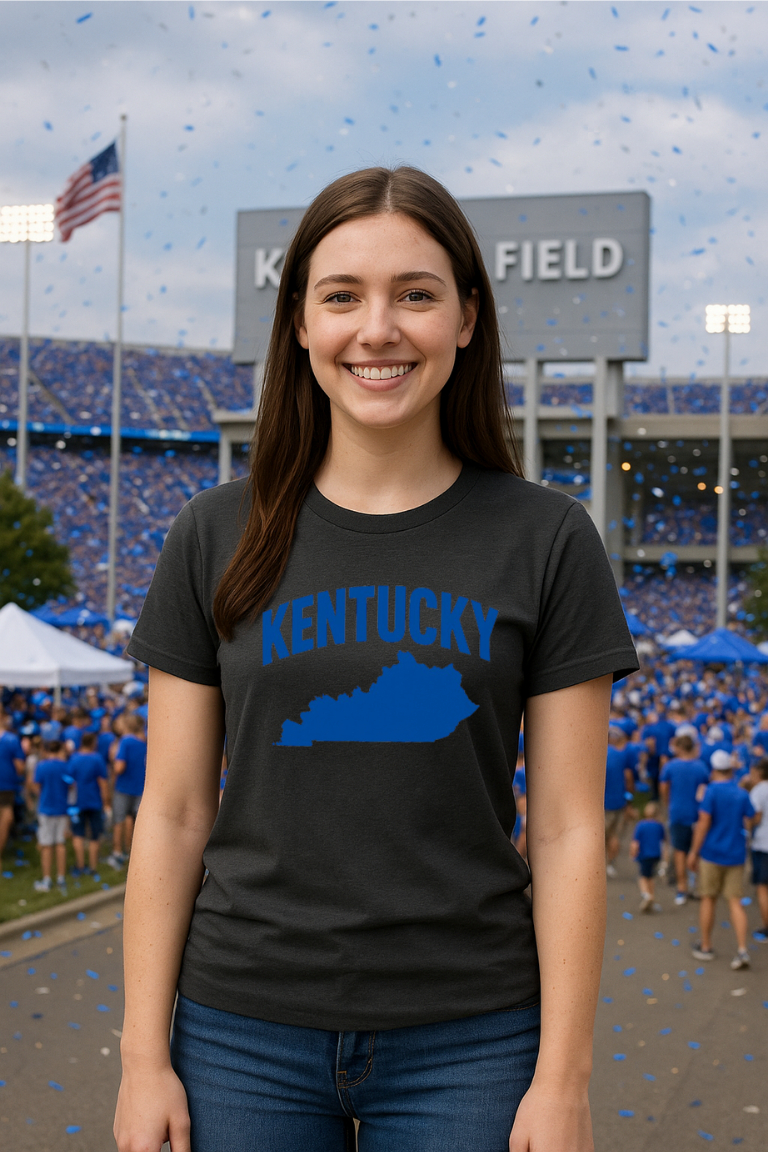 Kentucky + Outline Short sleeve t-shirt