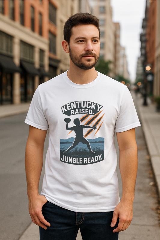 Kentucky Raised, Jungle Ready T-Shirt | Bluegrass to Queen City | Elite Tri-Blend
