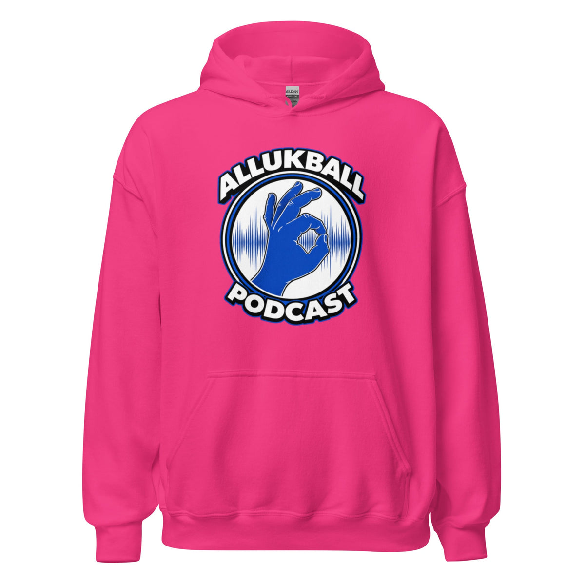 ALLUKBALL Podcast Hand Logo Hoodie | Heavy Blend Unisex Hoodie - Bluegrass Elite Apparel LLC
