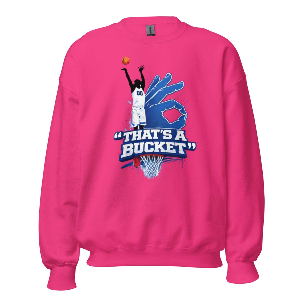 AllUKBall That’s A Bucket Graphic Sweatshirt | Street Shot Design | Classic Crew - Bluegrass Elite Apparel LLC