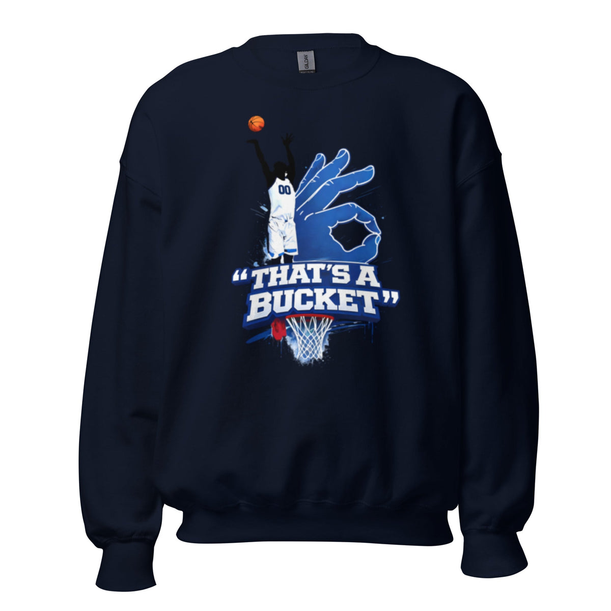 AllUKBall That’s A Bucket Graphic Sweatshirt | Street Shot Design | Classic Crew - Bluegrass Elite Apparel LLC