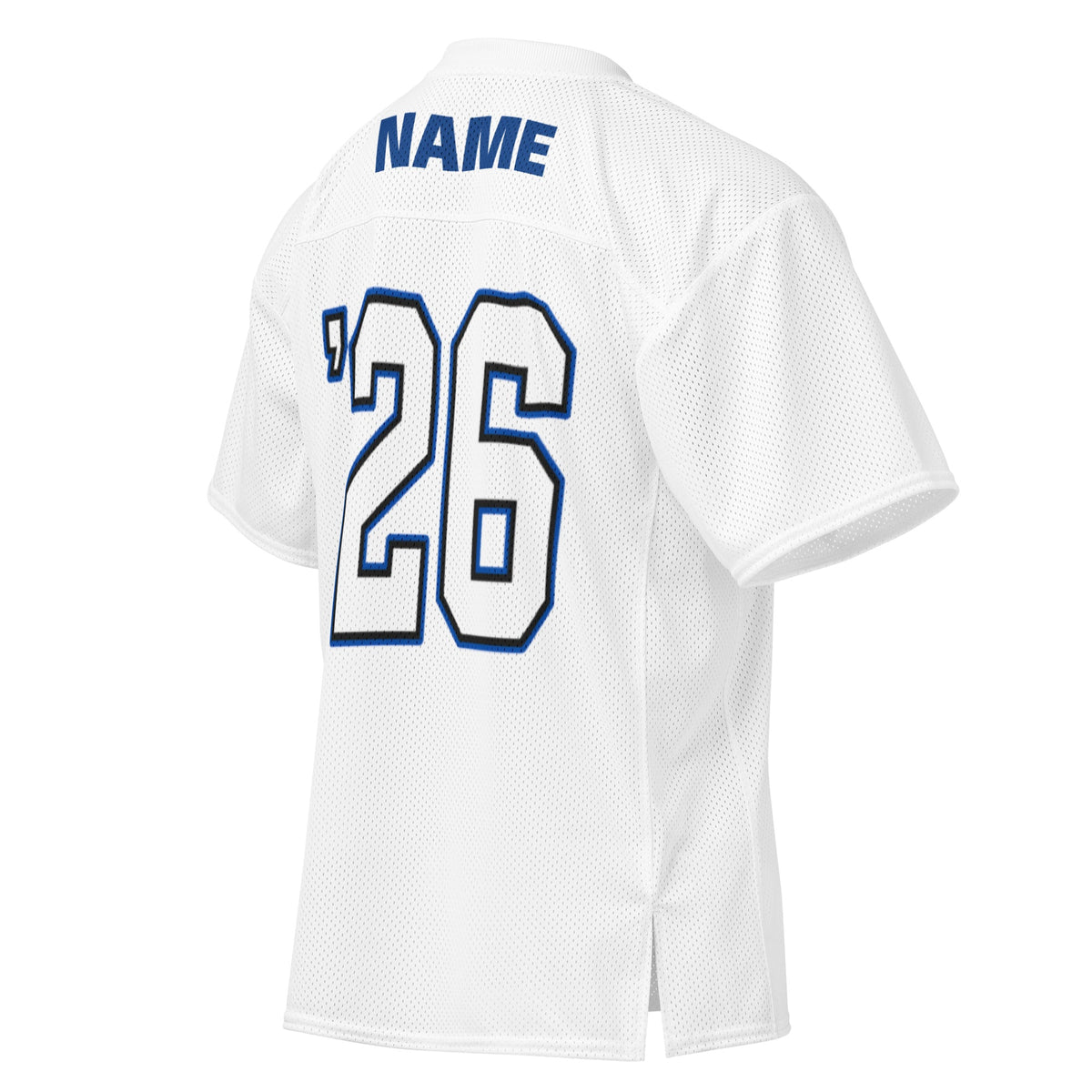 ALLUKBALL White Script Ball Mesh Jersey | Athletic Game Day Design - Bluegrass Elite Apparel LLC