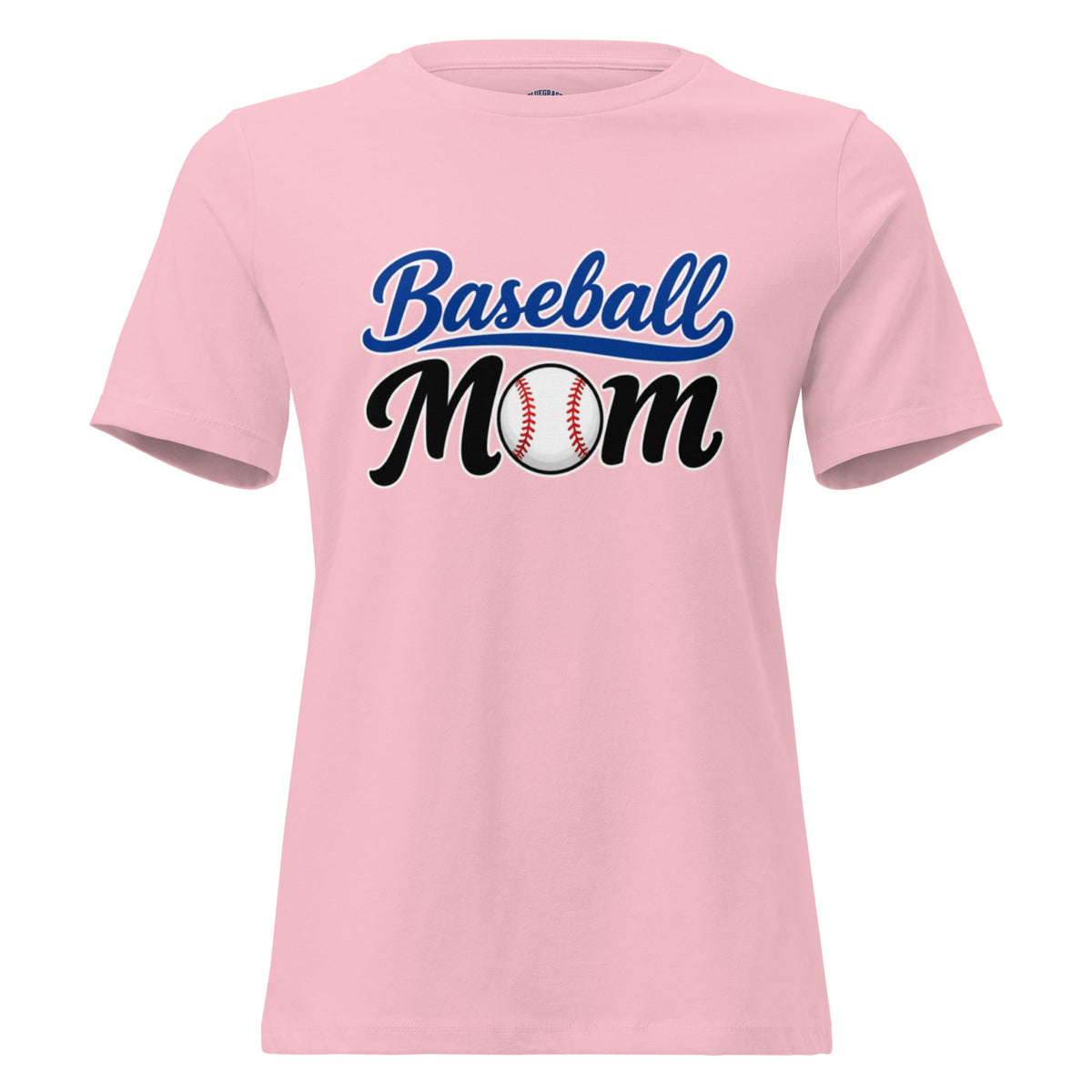 Baseball Mom Script Graphic Women's Relaxed T-Shirt - Bluegrass Elite Apparel LLC