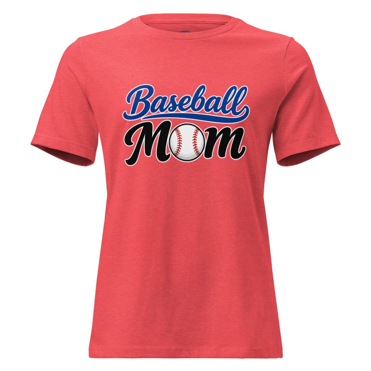 Baseball Mom Script Graphic Women's Relaxed T-Shirt - Bluegrass Elite Apparel LLC