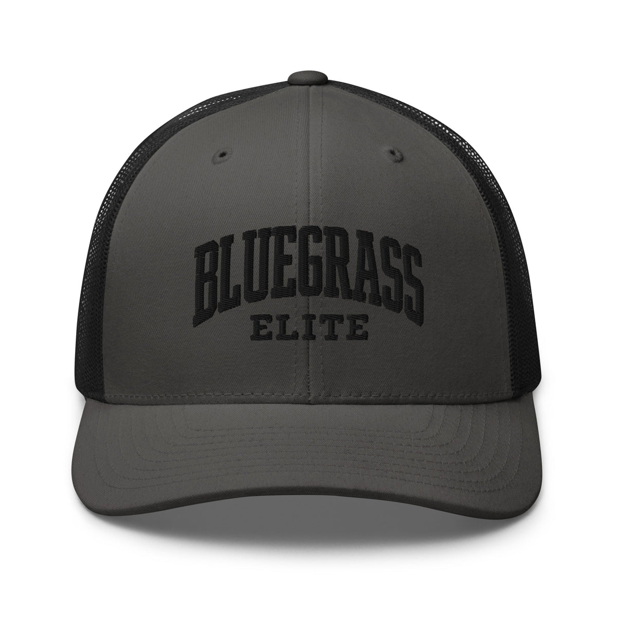 Blackout Bluegrass Elite Trucker Hat | 3D Puffy Embroidered Patch - Bluegrass Elite Apparel LLC