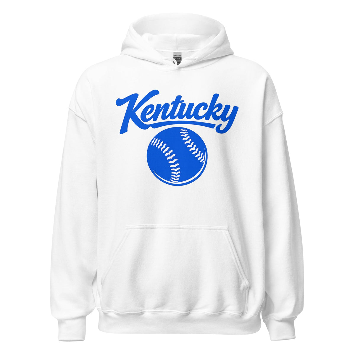 Blue Kentucky Script Softball Hoodie | Classic Pullover Sweatshirt - Bluegrass Elite Apparel LLC