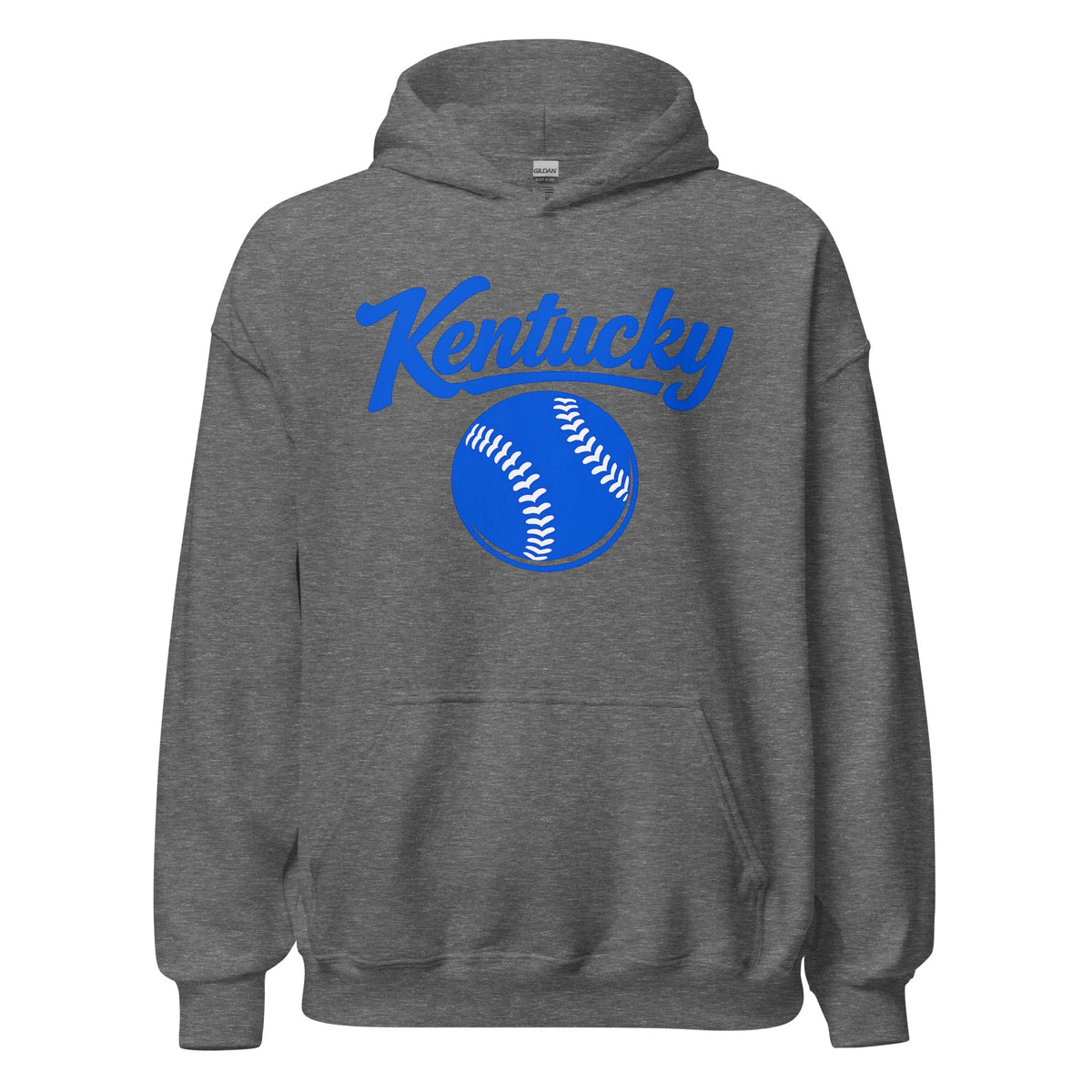 Blue Kentucky Script Softball Hoodie | Classic Pullover Sweatshirt - Bluegrass Elite Apparel LLC