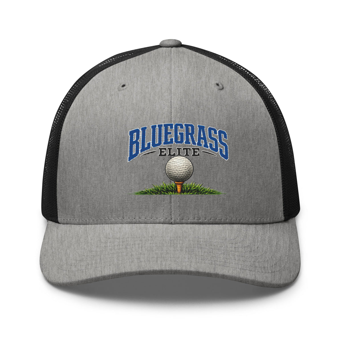 Bluegrass Elite Golf Ball Trucker Hat | Classic Grass Tee Design - Bluegrass Elite Apparel LLC