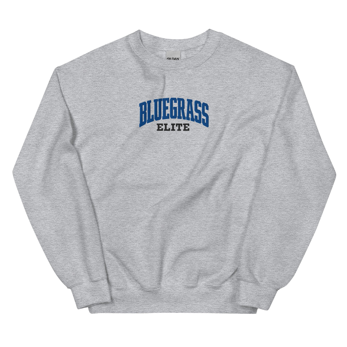 Bluegrass Elite Script Embroidered Sweatshirt | Vintage Athletic Crewneck - Bluegrass Elite Apparel LLC