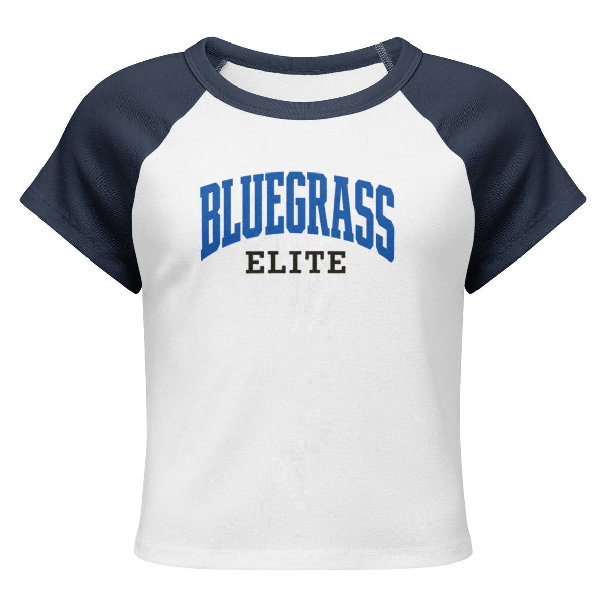 Bluegrass Elite Vintage Arch Graphic Raglan Baby Tee - Bluegrass Elite Apparel LLC