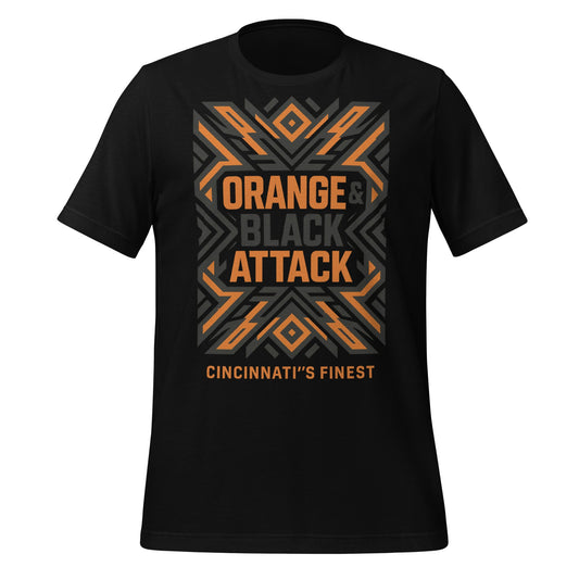 Cincinnati Football Shirt | Orange & Black Attack | Classic - Bluegrass Elite Apparel LLC