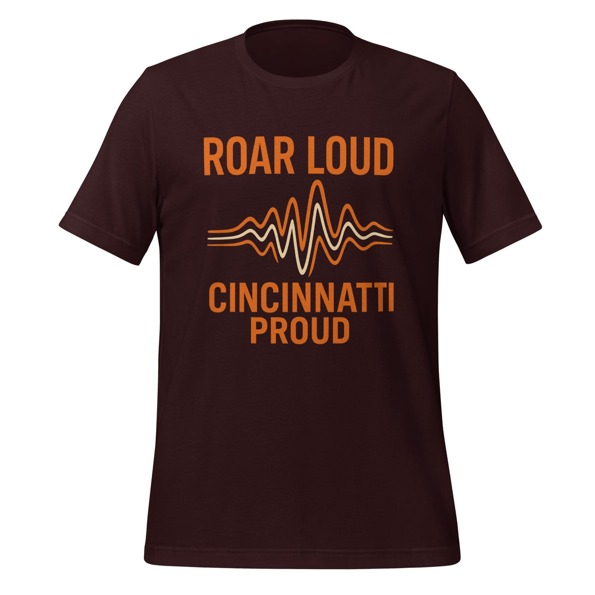 Cincinnati Football T-Shirt | Roar Loud Cincinnati Proud Design | Classic Cotton - Bluegrass Elite Apparel LLC