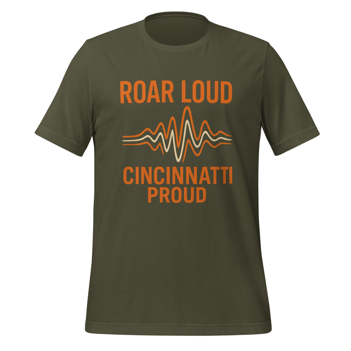 Cincinnati Football T-Shirt | Roar Loud Cincinnati Proud Design | Classic Cotton - Bluegrass Elite Apparel LLC