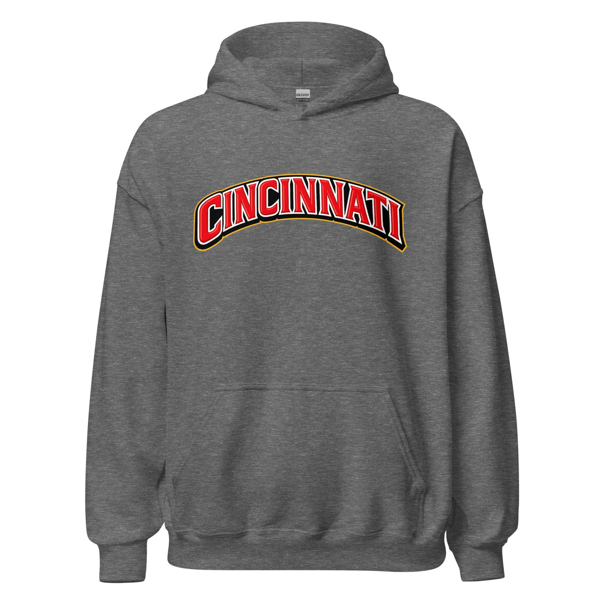 Cincinnati Hoodie | Arched Word Art Design - Bluegrass Elite Apparel LLC