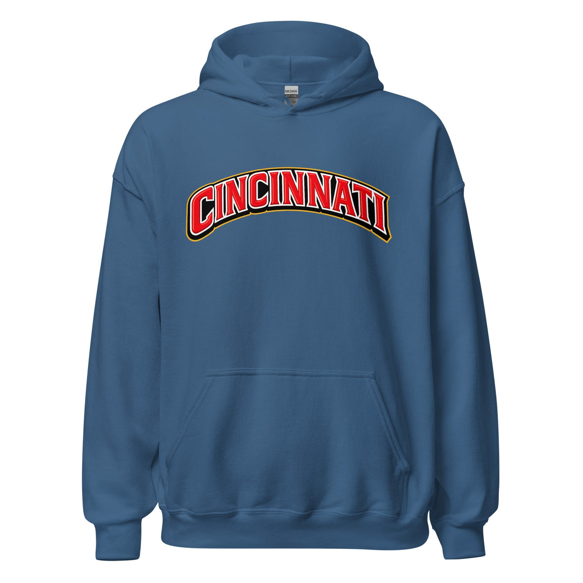 Cincinnati Hoodie | Arched Word Art Design - Bluegrass Elite Apparel LLC