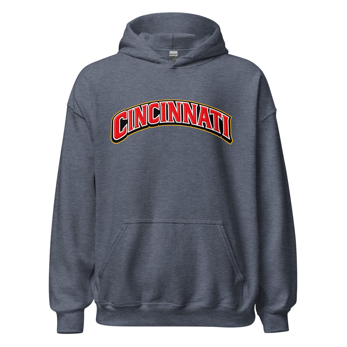 Cincinnati Hoodie | Arched Word Art Design - Bluegrass Elite Apparel LLC