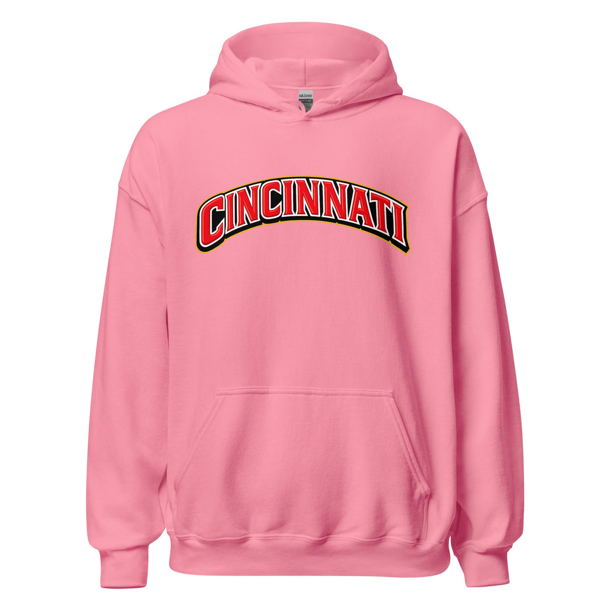 Cincinnati Hoodie | Arched Word Art Design - Bluegrass Elite Apparel LLC