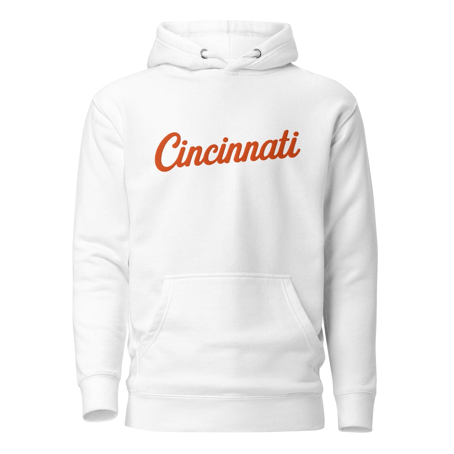 Cincinnati Streetwear Hoodie | Neon Script Design | Unisex - Bluegrass Elite Apparel LLC