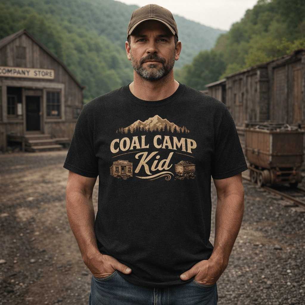 Coal Camp Heritage Kid T-Shirt | Vintage Community Design | Classic - Bluegrass Elite Apparel LLC