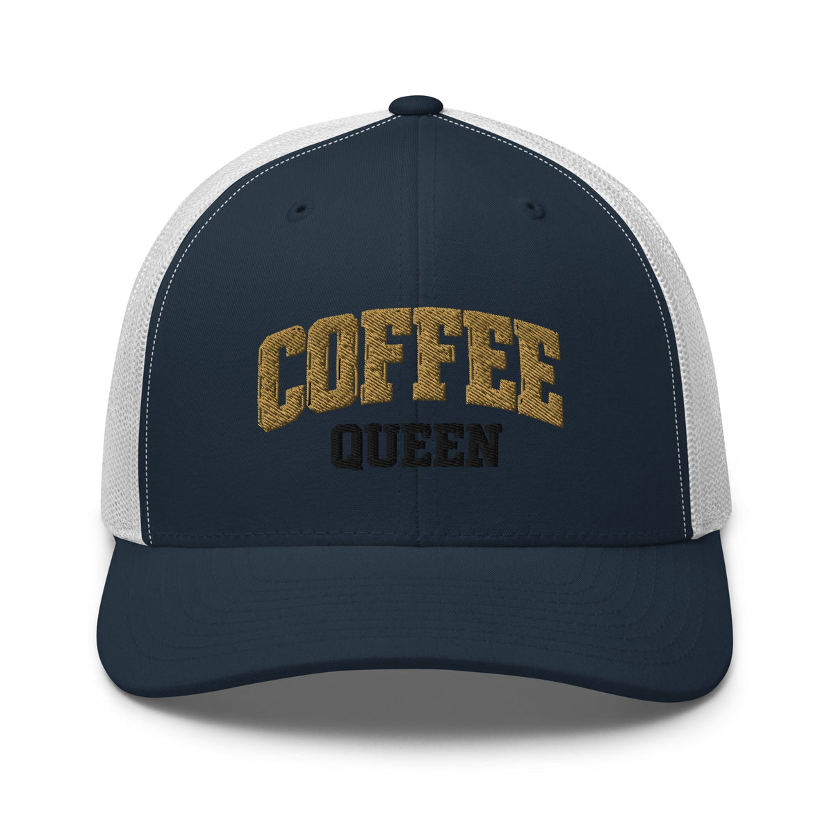 Coffee Queen Vintage Collegiate Trucker Hat - Bluegrass Elite Apparel LLC