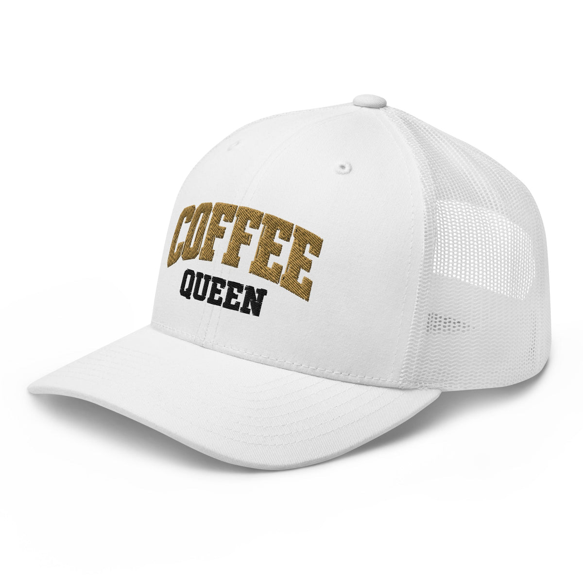 Coffee Queen Vintage Collegiate Trucker Hat - Bluegrass Elite Apparel LLC