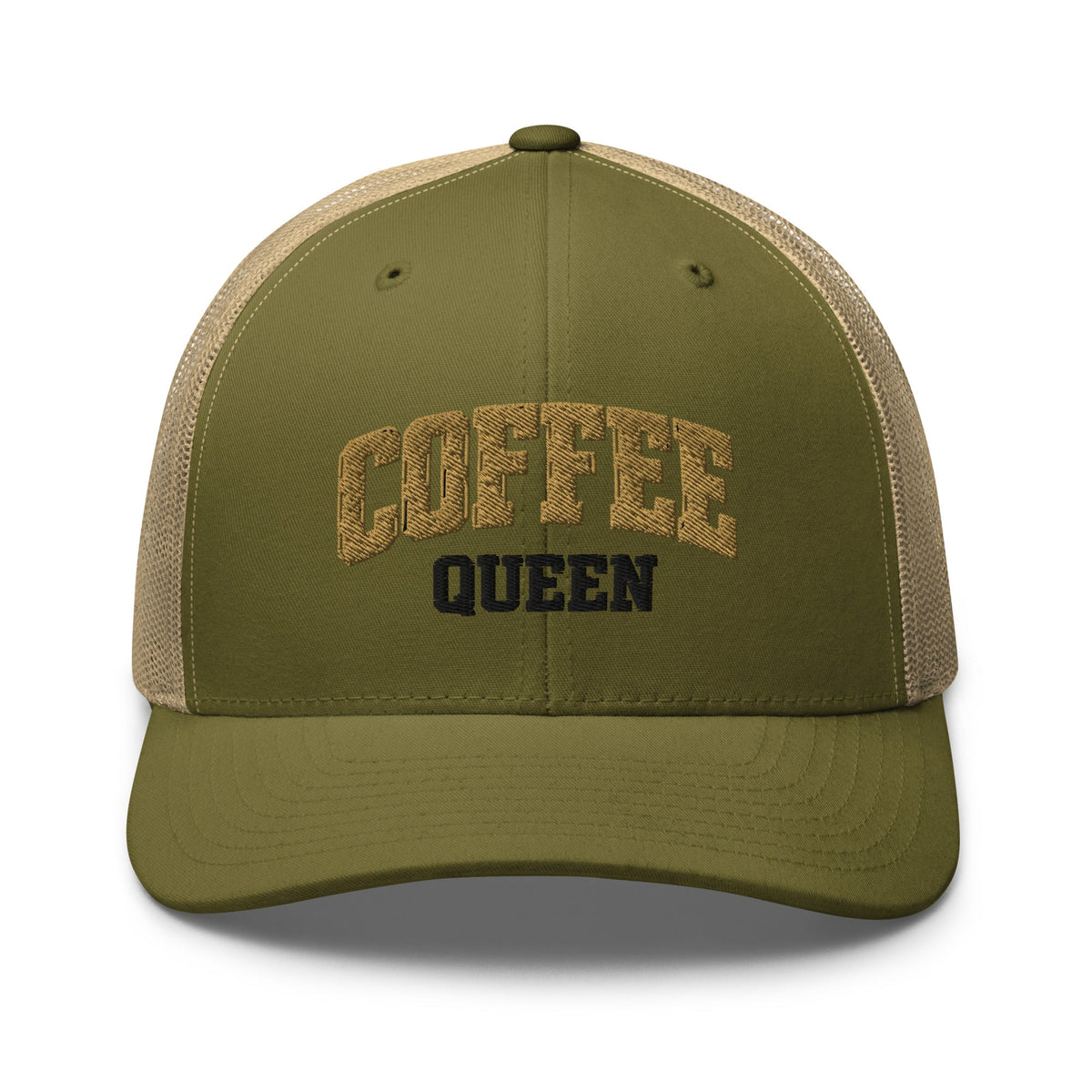 Coffee Queen Vintage Collegiate Trucker Hat - Bluegrass Elite Apparel LLC