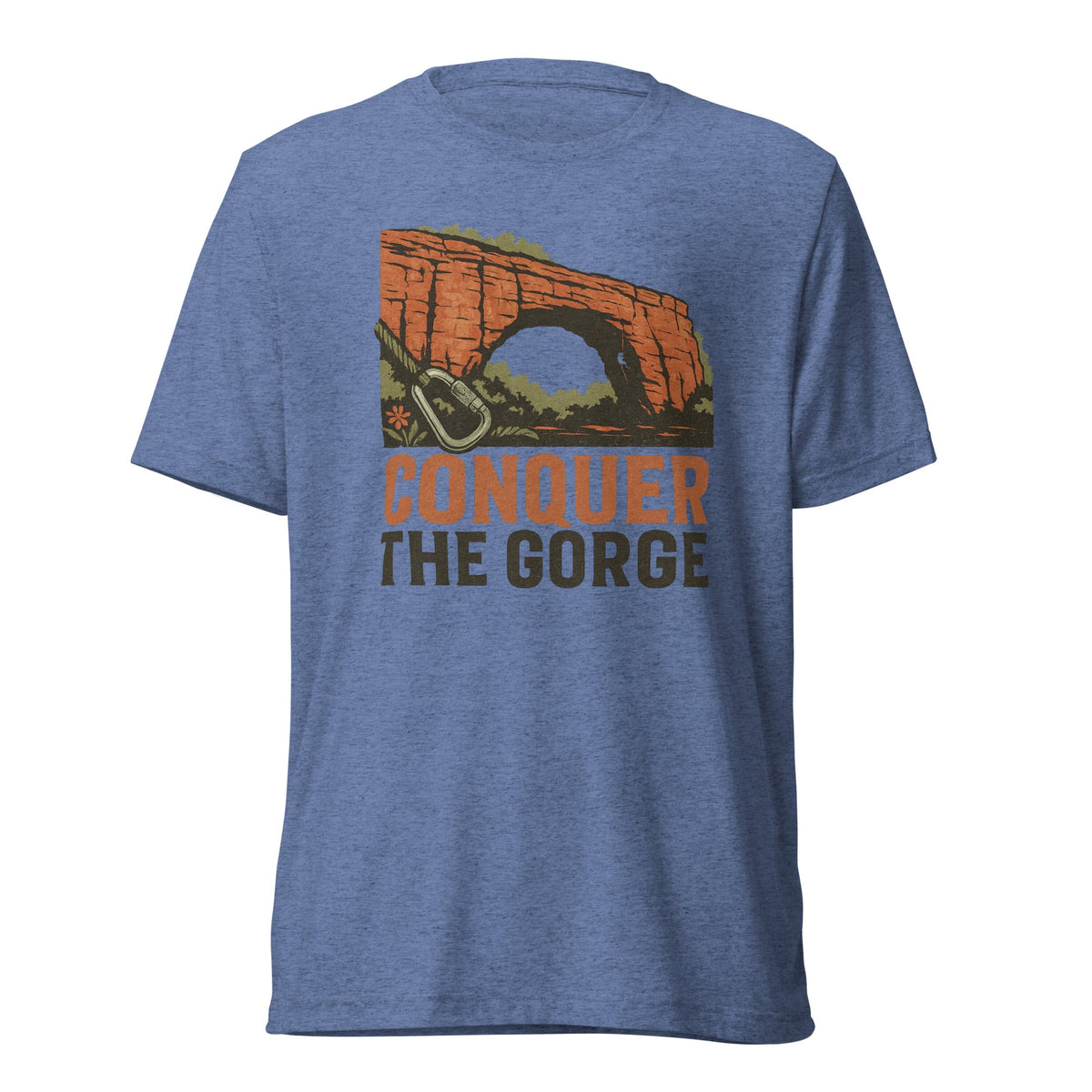 Conquer the Gorge Tee | Red River Gorge Kentucky Adventure Shirt - Bluegrass Elite Apparel LLC