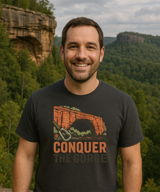 Conquer the Gorge Tee | Red River Gorge Kentucky Adventure Shirt