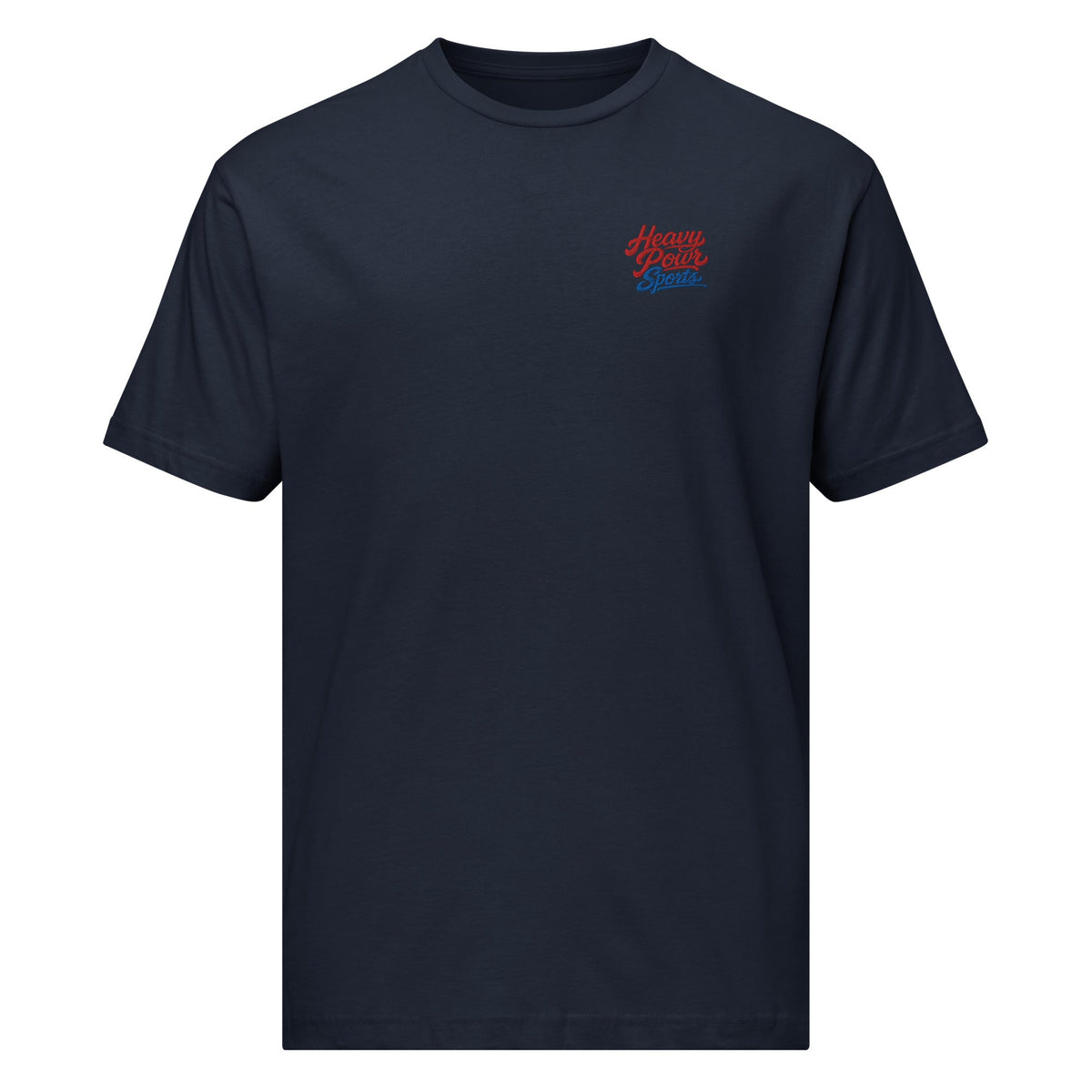 Heavy Pour Sports Fine Jersey T-Shirt | Script Logo Design | Classic Comfort - Bluegrass Elite Apparel LLC