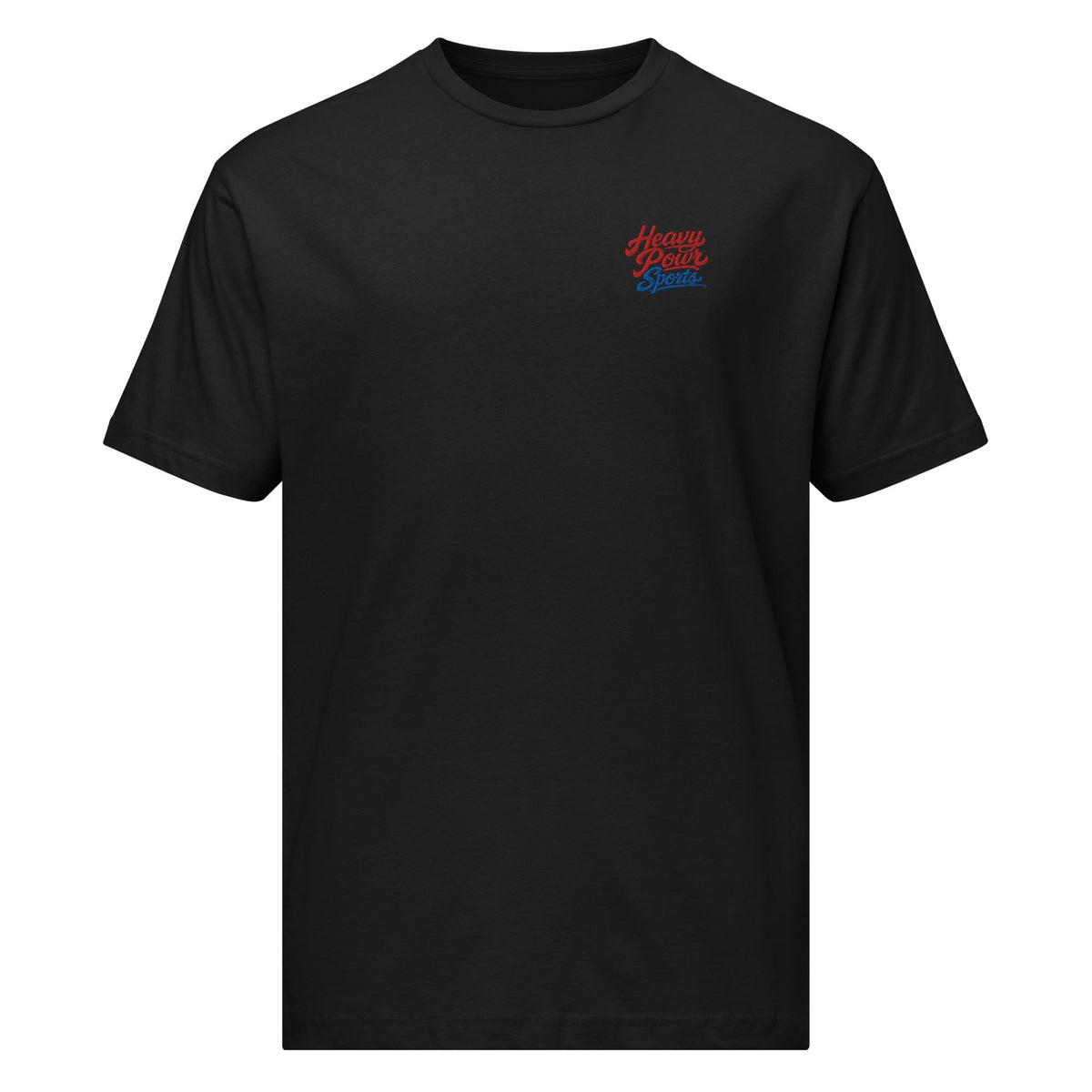 Heavy Pour Sports Fine Jersey T-Shirt | Script Logo Design | Classic Comfort - Bluegrass Elite Apparel LLC