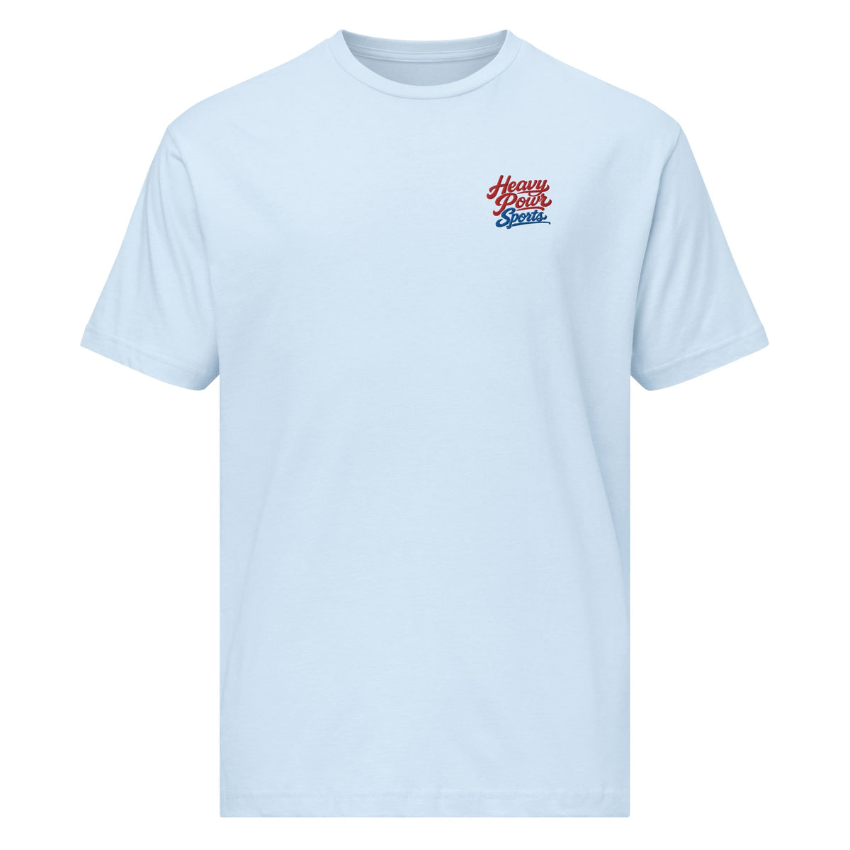 Heavy Pour Sports Fine Jersey T-Shirt | Script Logo Design | Classic Comfort - Bluegrass Elite Apparel LLC