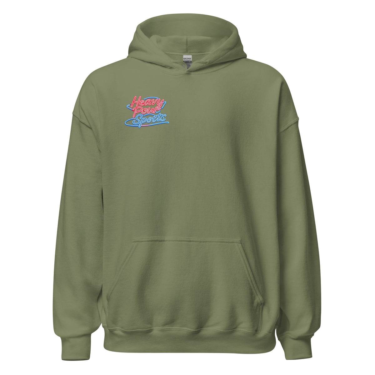 Heavy Pour Sports Hoodie | Neon Retro Bar Design - Bluegrass Elite Apparel LLC