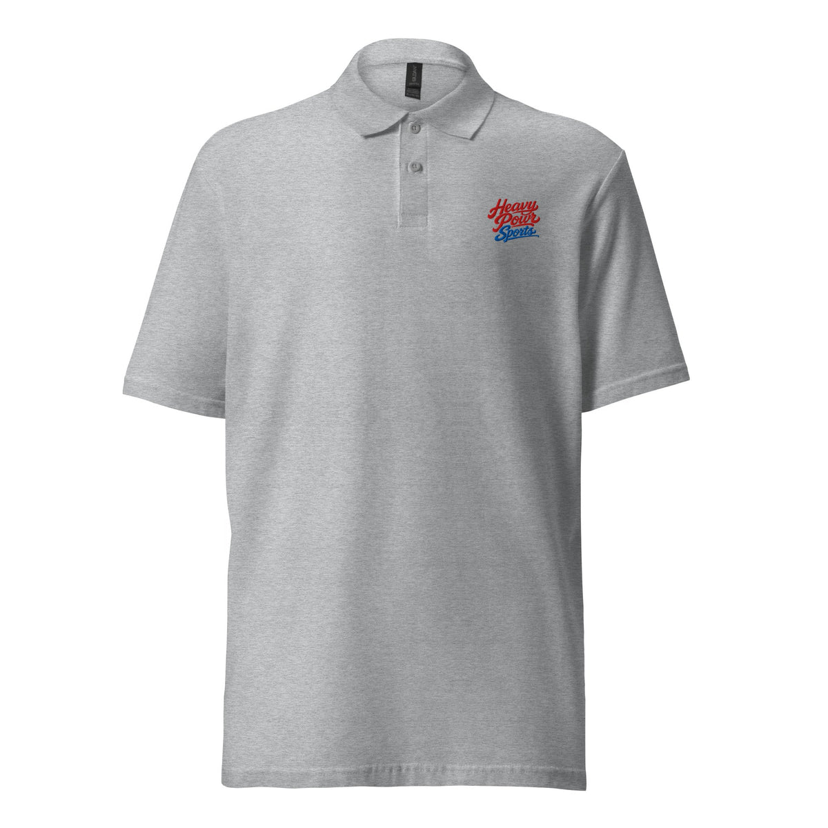 Heavy Pour Sports Polo Shirt | Script Logo Design | Basic Cotton - Bluegrass Elite Apparel LLC