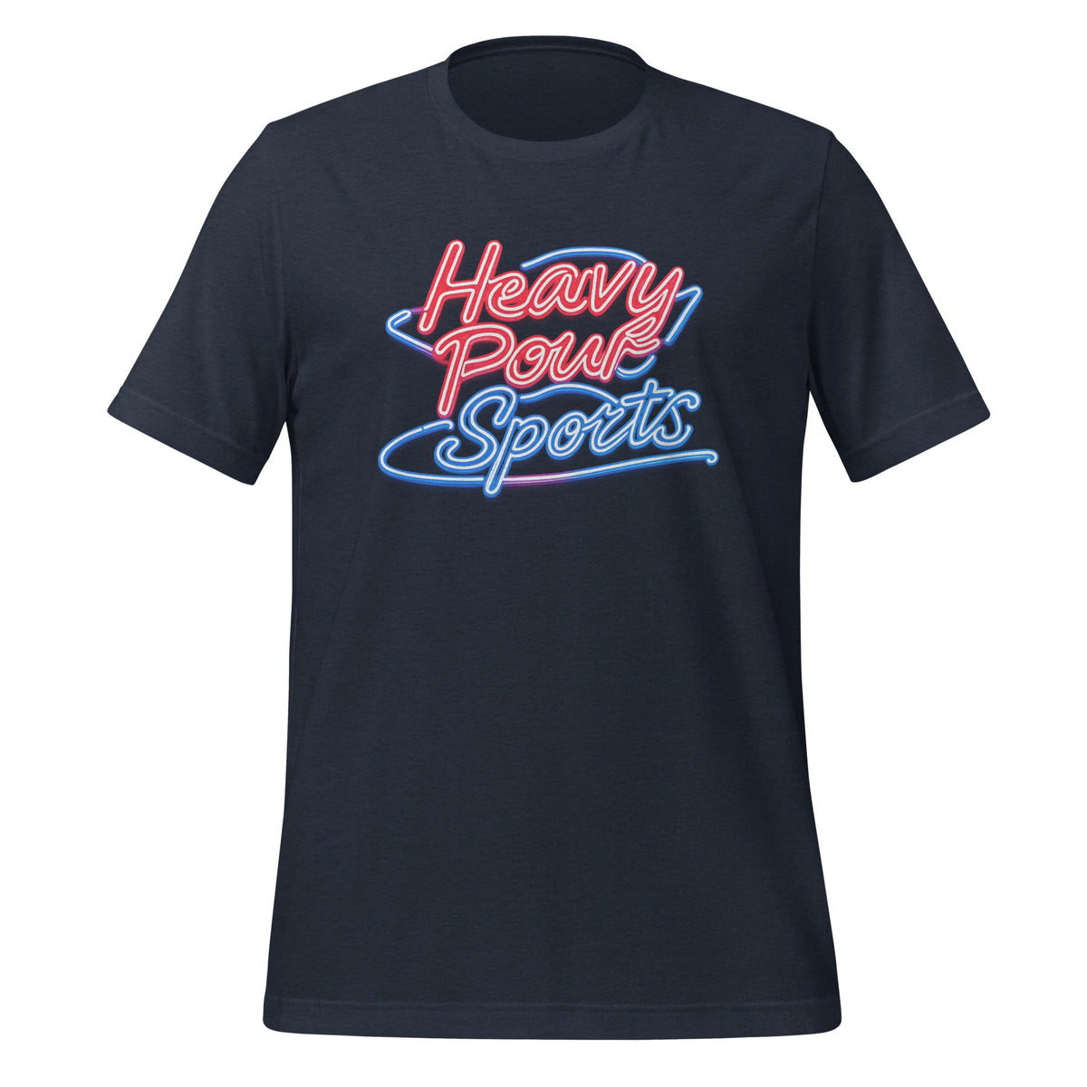 Heavy Pour Sports T-Shirt | Neon Bar Script | Classic Cotton - Bluegrass Elite Apparel LLC