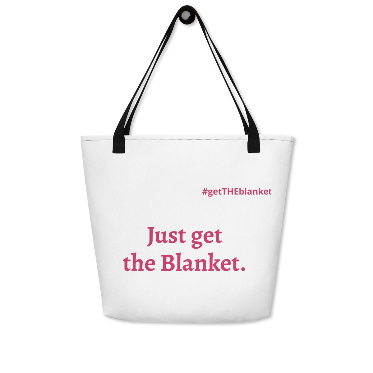 Just Get the Blanket Beach Tote | Romance Reader Oversized Tote Bag - Bluegrass Elite Apparel LLC