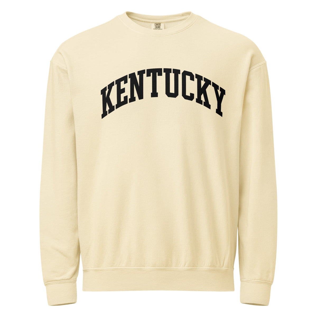 Kentucky Block Letter Sweatshirt | Bold Black Text | Vintage Fleece - Bluegrass Elite Apparel LLC