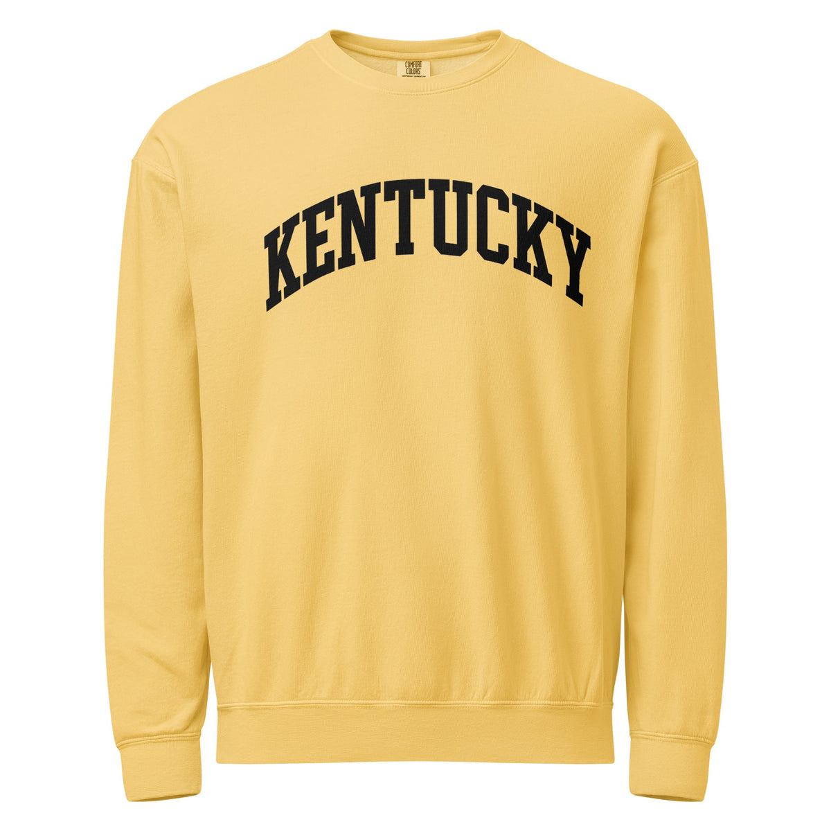 Kentucky Block Letter Sweatshirt | Bold Black Text | Vintage Fleece - Bluegrass Elite Apparel LLC