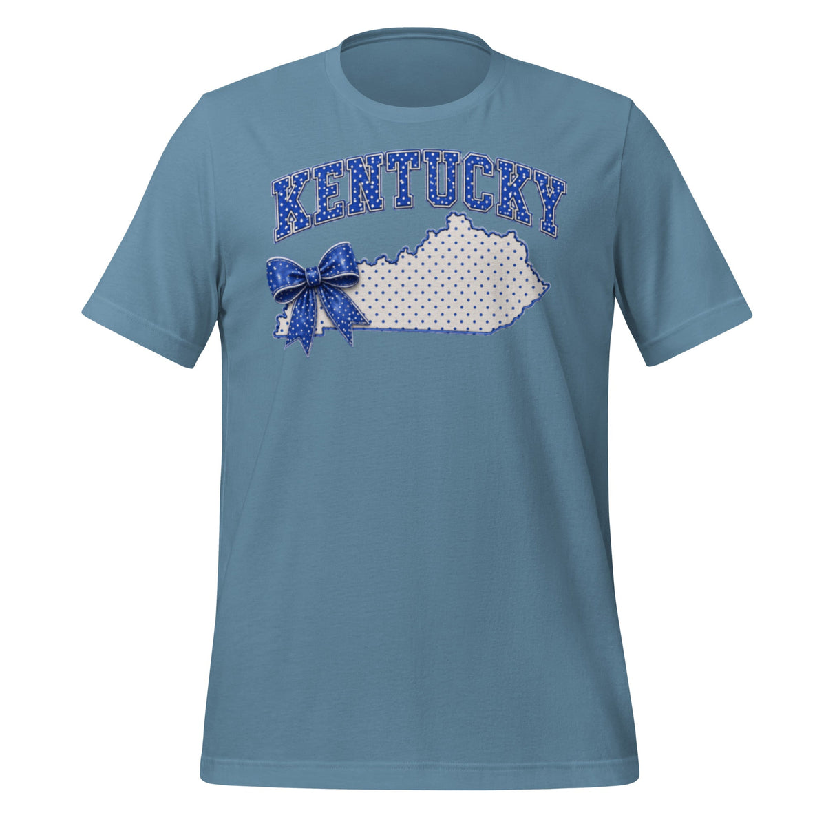 Kentucky Blue Dot Bow Classic Tee - Bluegrass Elite Apparel LLC