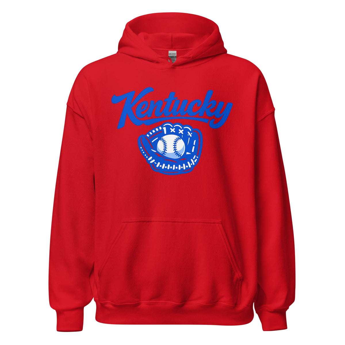 Kentucky Blue Hoodie | Baseball Glove Graphic | Classic Fleece Pullover - Bluegrass Elite Apparel LLC