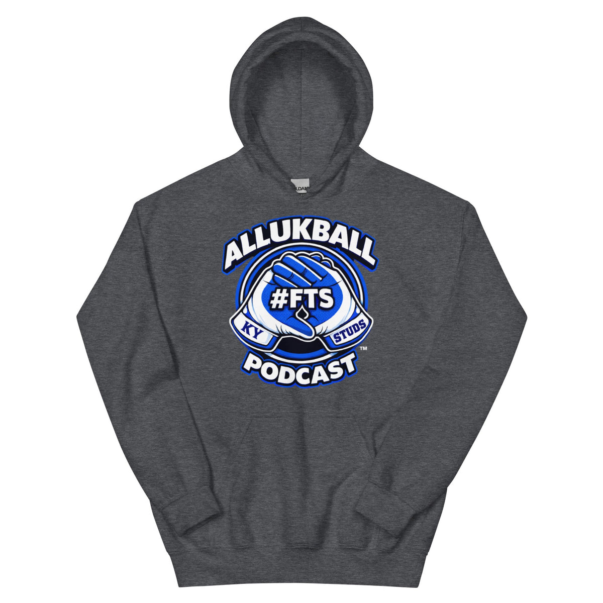 Kentucky Blue Podcast Ball Hoodie | Allukball Graphic Pullover | Classic - Bluegrass Elite Apparel LLC