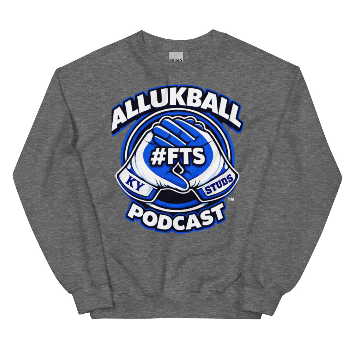 Kentucky Blue Podcast Ball Sweatshirt | Allukball Graphic Crewneck | Classic - Bluegrass Elite Apparel LLC