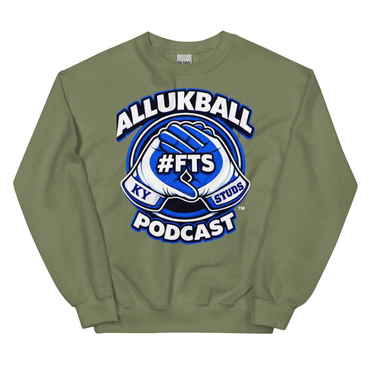 Kentucky Blue Podcast Ball Sweatshirt | Allukball Graphic Crewneck | Classic - Bluegrass Elite Apparel LLC