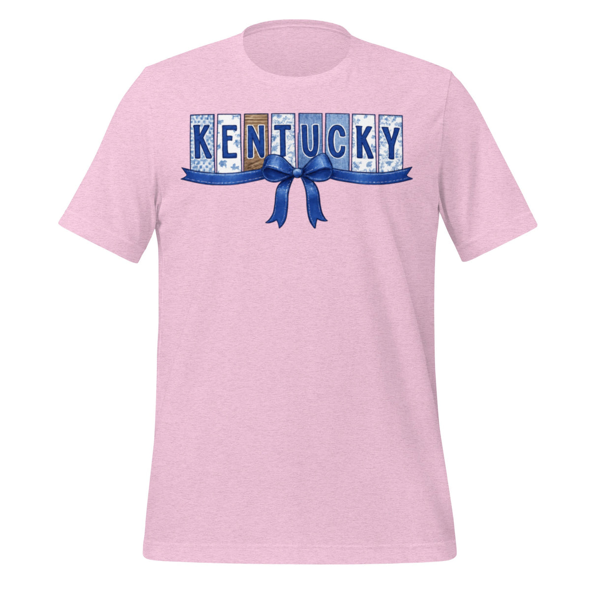 Kentucky Blue Ribbon Script Classic Tee - Bluegrass Elite Apparel LLC