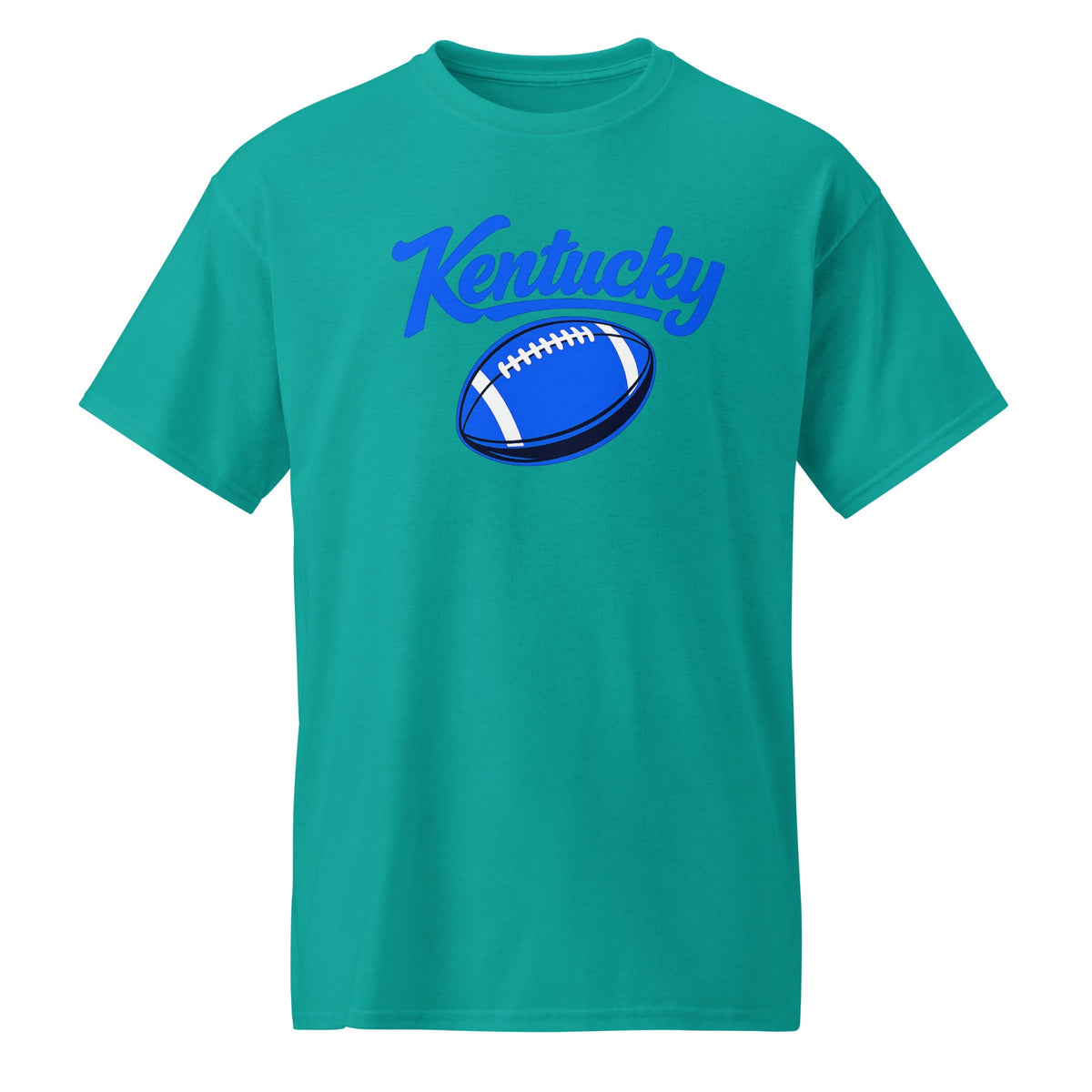 Kentucky Blue Script Ball DryBlend T-Shirt | Minimal Sports Design | Performance Cotton - Bluegrass Elite Apparel LLC