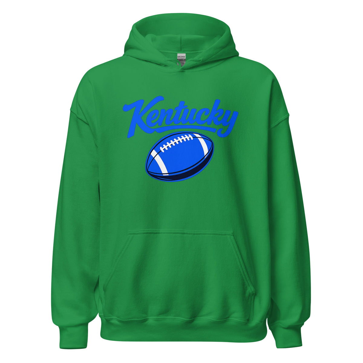 Kentucky Blue Script Ball Hoodie | Minimal Sports Design | Classic Fleece Pullover - Bluegrass Elite Apparel LLC