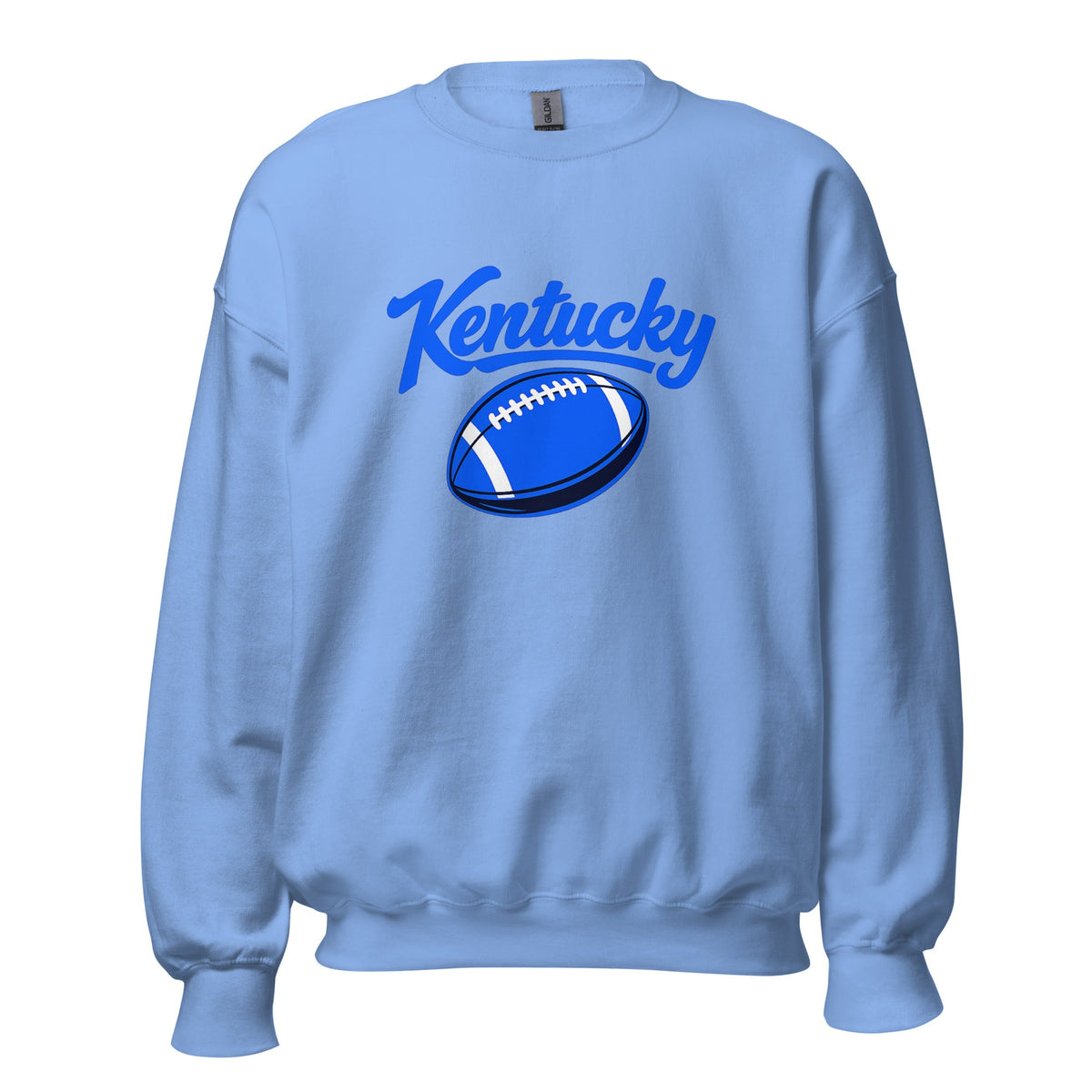 Kentucky Blue Script Ball Sweatshirt | Minimal Sports Design | Classic Crewneck - Bluegrass Elite Apparel LLC