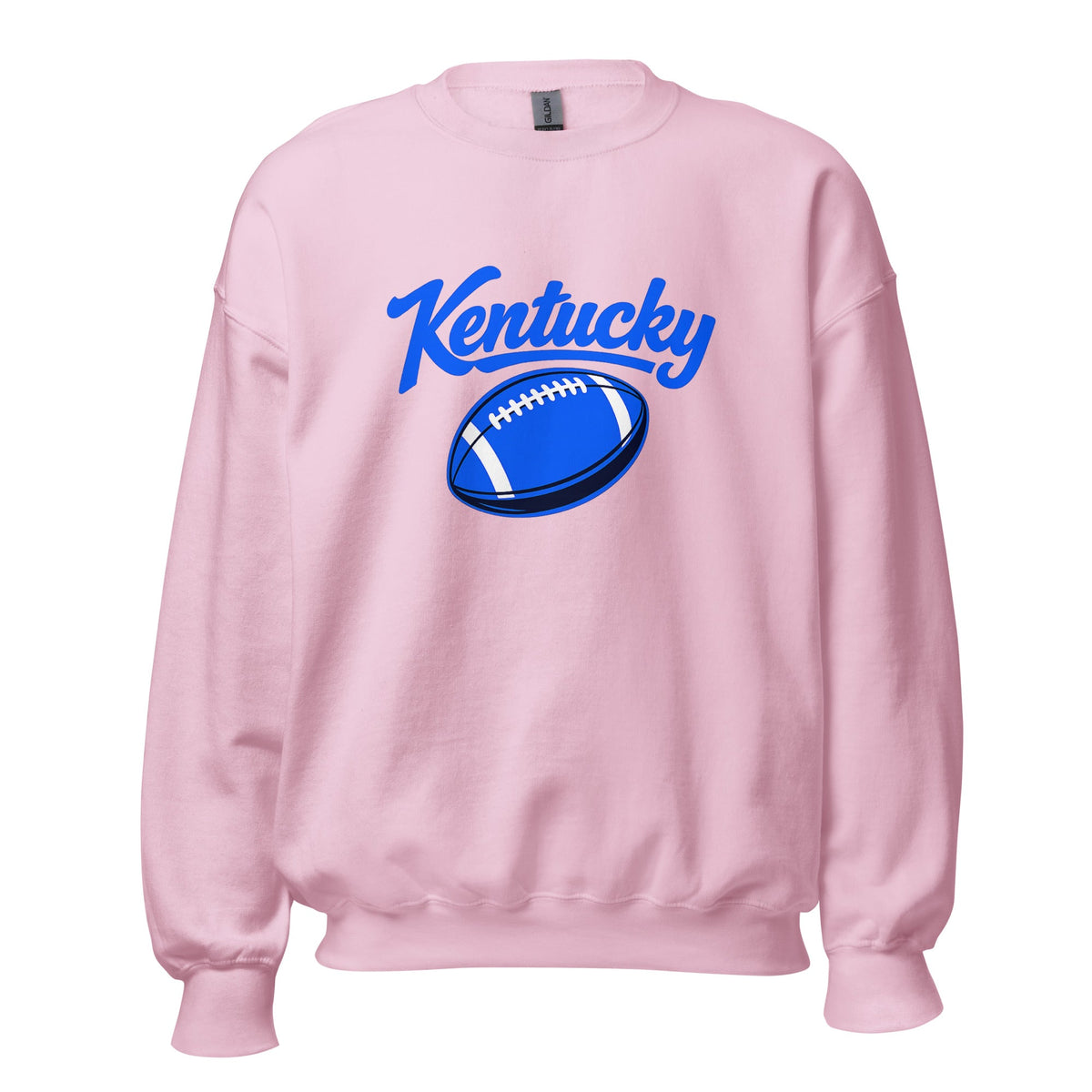 Kentucky Blue Script Ball Sweatshirt | Minimal Sports Design | Classic Crewneck - Bluegrass Elite Apparel LLC