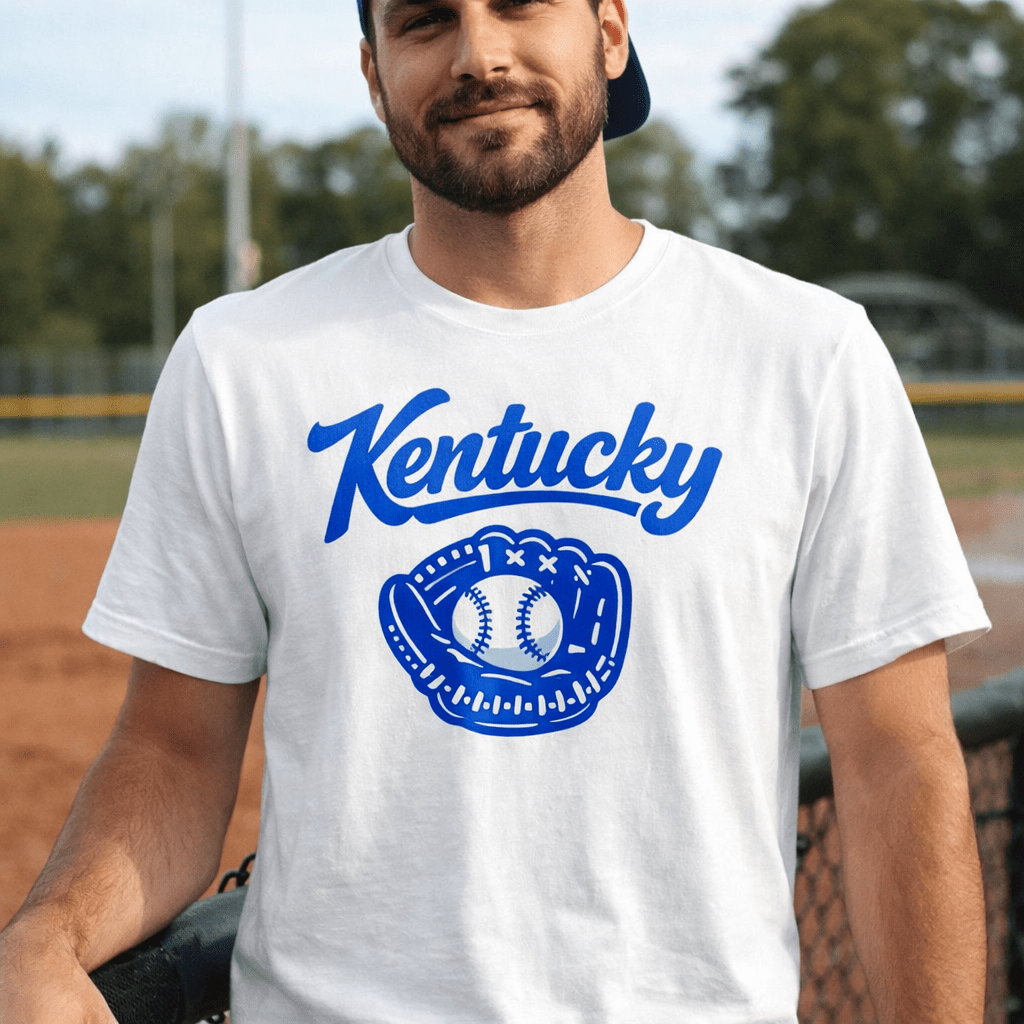Kentucky Blue T-Shirt | Glove Graphic | Classic Airlume - Bluegrass Elite Apparel LLC